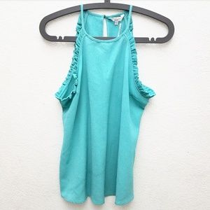 NWT Candies Seafoam Green Sleeveless Blouse